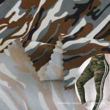 jiadatai textile 86 nylon 14 spandex camouflage print sportswear fabric wholesale